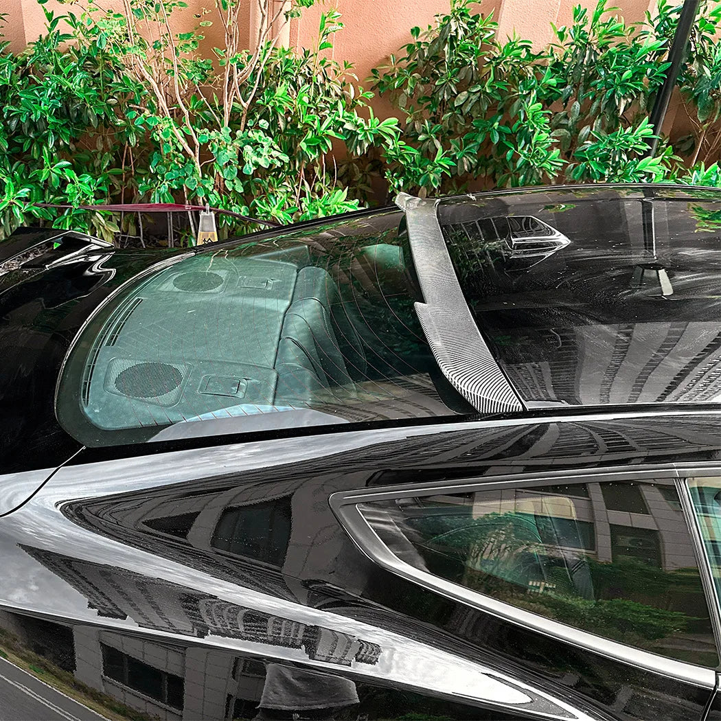 For Ford Mustang MK7 2024 2025 Car Rear Trunk Roof Spoiler Decoration Tail Middle Wing Spoiler Trim Tailgate Lid Body Kits
