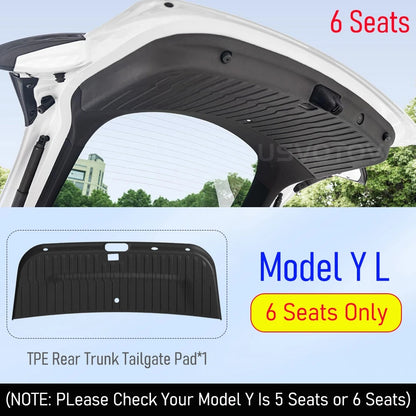 Trunk Mats for Tesla Model Y L YL Model Y Juniper 2025 2026 Rear Trunk Tailgate Mat All Weather Cargo Liner Pad Trim Accessories
