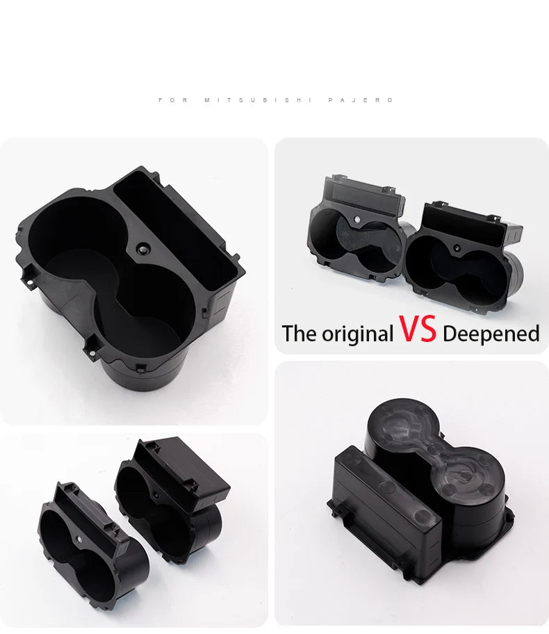 V97 V93 V87 For Mitsubishi Pajero Central Control Cup Holder Shogun Drinks Holders Deepened Montero Interior Accessories