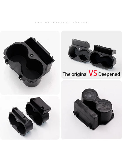 V97 V93 V87 For Mitsubishi Pajero Central Control Cup Holder Shogun Drinks Holders Deepened Montero Interior Accessories