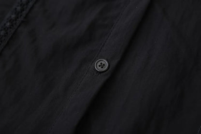 Slimming Short Sleeve Shirt for plus Size Women Stylish French Style Loose Fit Summer Top Single Button Closure Regular Length