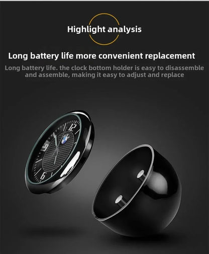 1pc Car Cute Clock Quartz Clock  Night For Audi  Sline A3 A4 A5 A6 A6L A7 A8 Q3 Q5 Q7 S3 S4 S5 RS3 Sticker