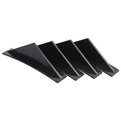 Universal 4 Wing Car Rear Bumper Lip Diffuser Splitter Spoiler Shark Fins For Chevrolet Chevy Camaro For Citroen Peugeot Mazda