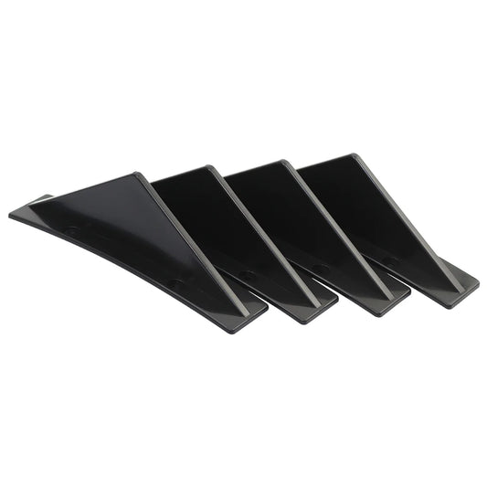 Universal 4 Wing Car Rear Bumper Lip Diffuser Splitter Spoiler Shark Fins For Chevrolet Chevy Camaro For Citroen Peugeot Mazda