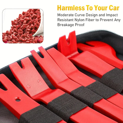 19Pcs Trim Removal Tool Set Panel Fastener Clips Removal Automotive Upholstery Pliers Removal Install Car Tool for Trim Panel