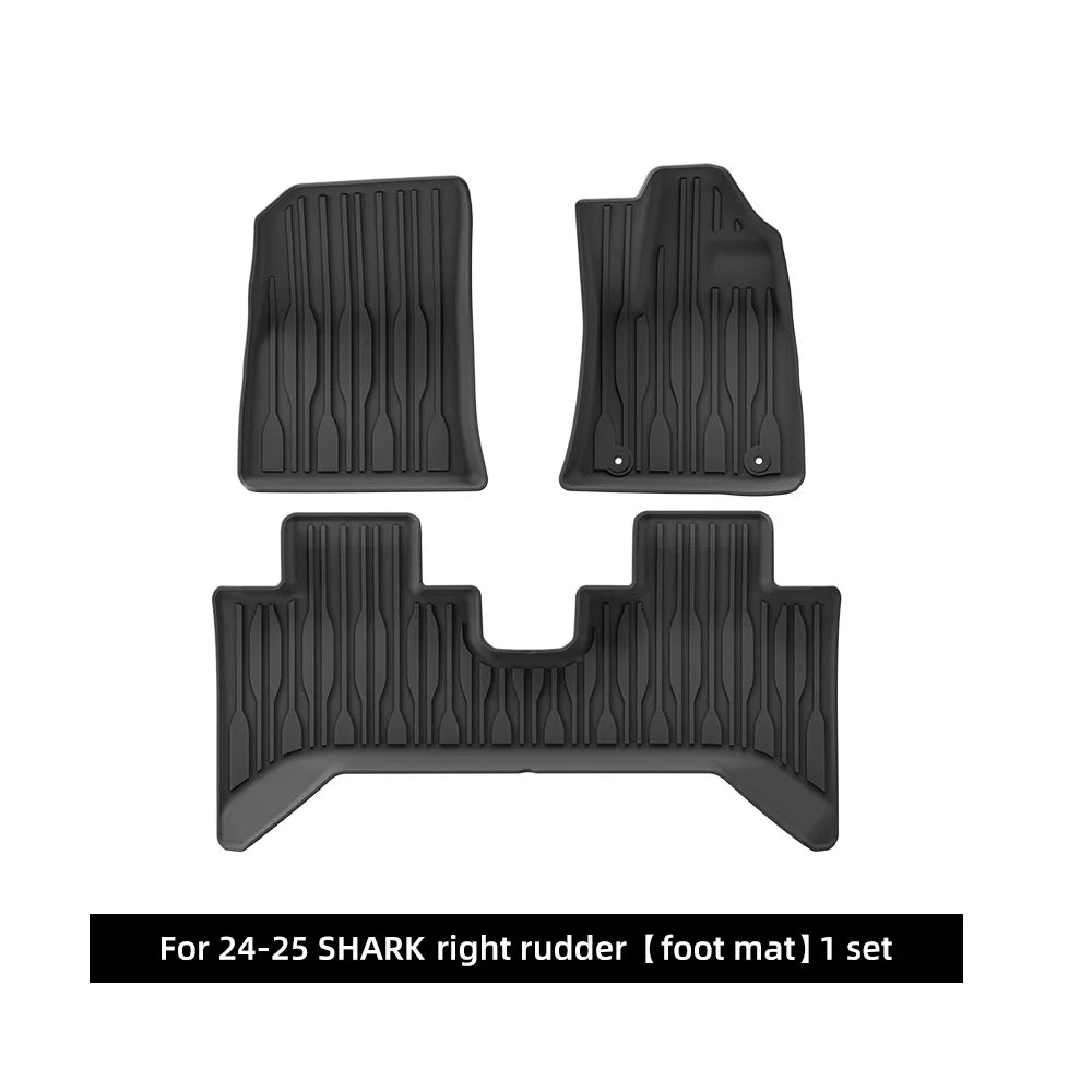 Car Floor Mats For BYD Shark 6 2024-2026 Trunk Mat Waterproof Non-slip Cargo Liners Foot Pads Car Carpets Anti slip mats LHD&RHD