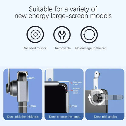 For Tesla Model 3/Y/S/X Car Phone Holder Mount Adjustable Magnetic Phone Holder Car Screen Side Phone Support Frame
