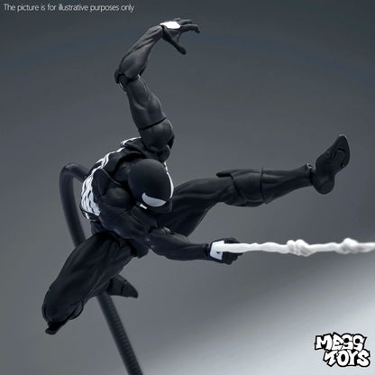 New MessToys Spiderman Figure CT Toys Black Red Spider Man Figurine Mess Toys Action Figure Custom Model Gift Kid Customized Toy