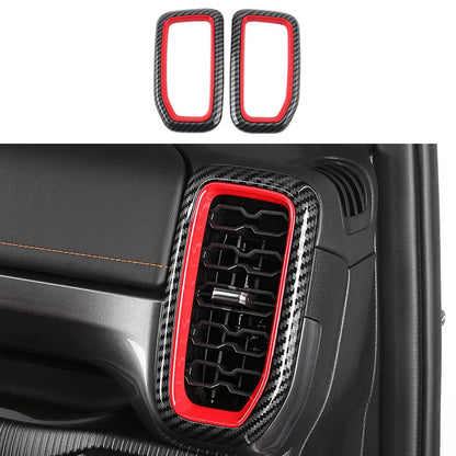 Fit for Ford Ranger 2024 2025 Interior Protection Sticker Carbon Fiber Grain Gear Shift Panel Cover Trim