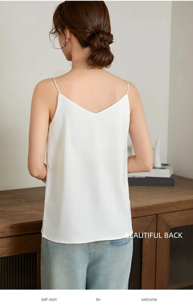 Summer V-neck Strapless Top Women With Bar Pads Breathable Top Suitable for Wearing Over T-Shirts