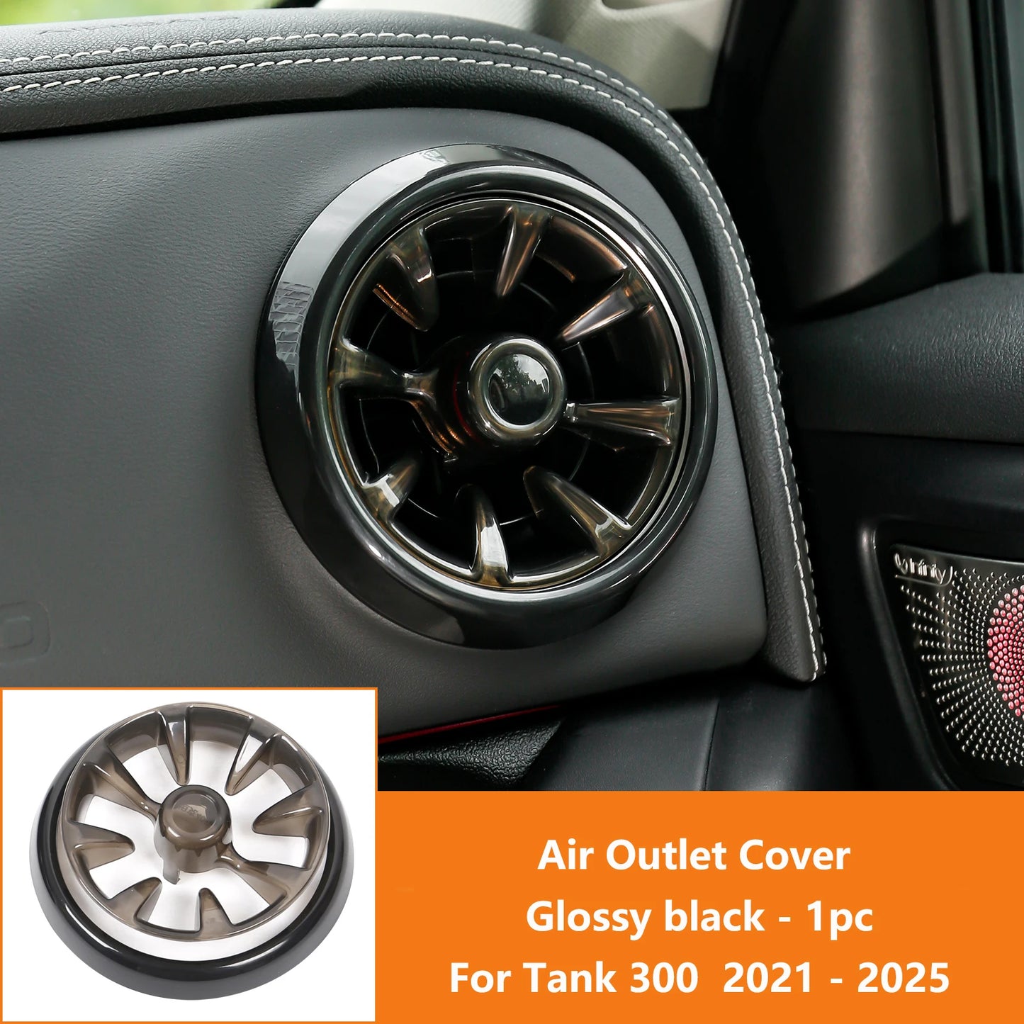 For GWM Tank 300 2021-2025 Interior Air Conditioner Vent Cover Sun Visor Light Shield Decoration Modification Cover Accessories