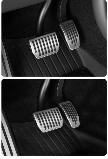 YZ For Tesla Model 3 Y/YL Highland Juniper 2019-2026 Foot Pedals Cover Accessories Snap-fit Car Alloy Accelerator Brake Pedal