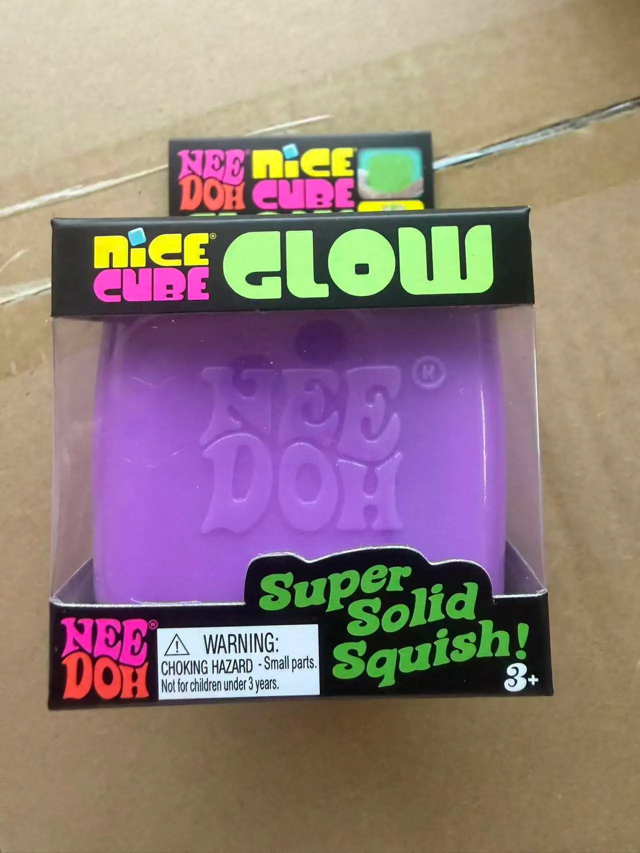 Schylling Needoh Nice Cube Sensory Fidget Toy Stress Relief Squish Teenie Size Super Solid Soft Slow Firm Fast Squeeze