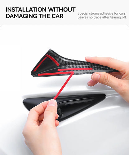 YZ Turn Signal Camera Trim Cover forTesla Model3Y 202-2026 Accessories Side Leaf Board Protector ABS Matte Carbon Fiber Pattern