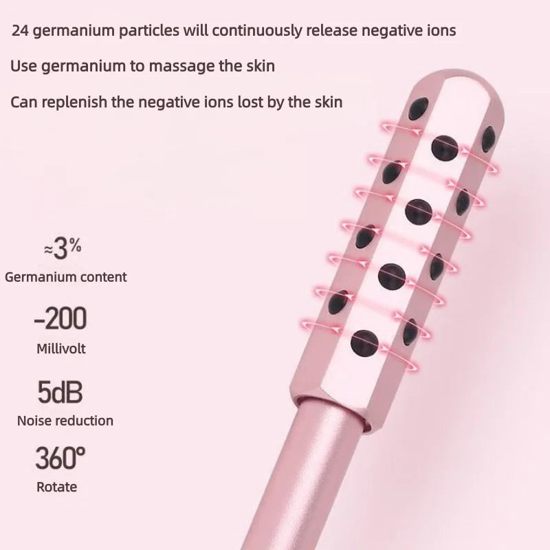 24 Germanium Beauty Bar - Face Lift Massage Stick for Wrinkles & Skin Rejuvenation, Anti-Aging Facial Massager Tool