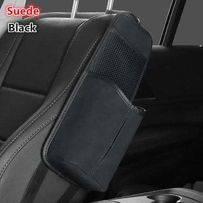 Car Seat Back Bag With Tissue Holder Car Seat Side Storage Bag Car Multifunctional Hanging Drink Holder Mesh Storage Pocket