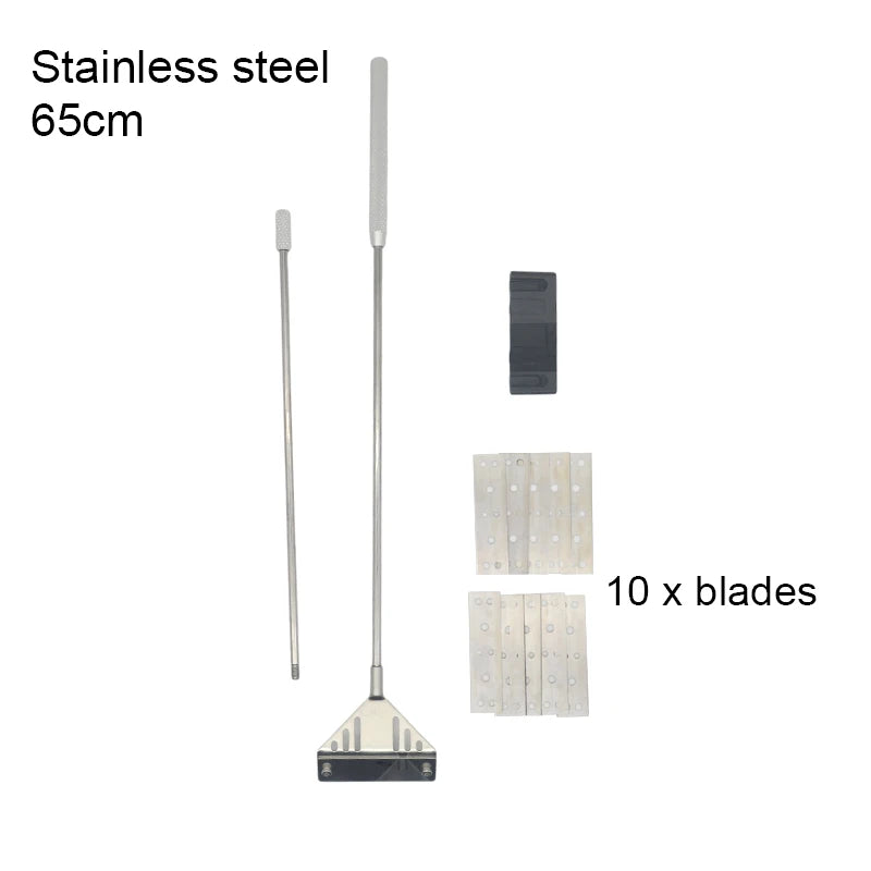 Aquarium Algae Remover Aluminum Alloy Stainless Steel Scraper Blade Fish Tank Glass Water Plant Grass Cleaning Tools Accessories