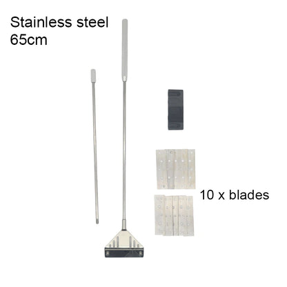 Aquarium Algae Remover Aluminum Alloy Stainless Steel Scraper Blade Fish Tank Glass Water Plant Grass Cleaning Tools Accessories