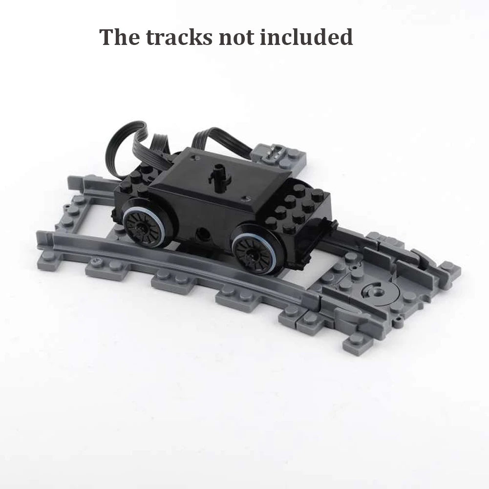 MOC Train Motor Wheel Kit Building Blocks Technology Parts Pack Power Functions Train Expansion Bricks Accessories Toys for Kids