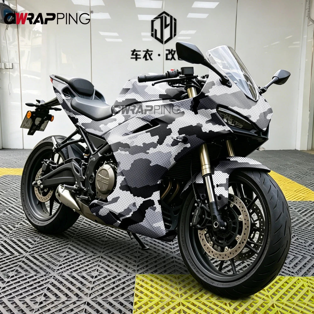 Camouflage Printing Car Wrapping Sticker Waterproof Automotive Vinyl for Motorcycle Self-adhesive Car Decals and Graphics Wrap