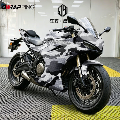 Camouflage Printing Car Wrapping Sticker Waterproof Automotive Vinyl for Motorcycle Self-adhesive Car Decals and Graphics Wrap