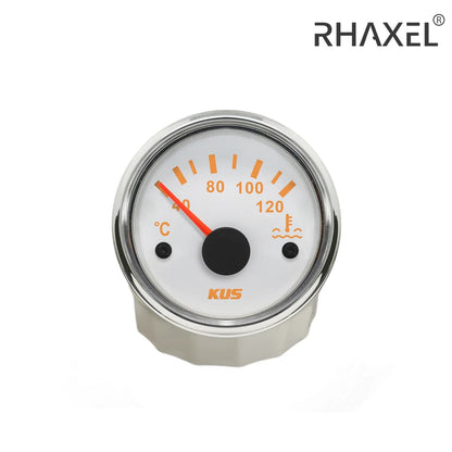 KUS Water Temp Temperature Gauge Meter Indicator 40-120℃ with Backlight 12V/24V 52MM(2") for Car Truck Sailboat