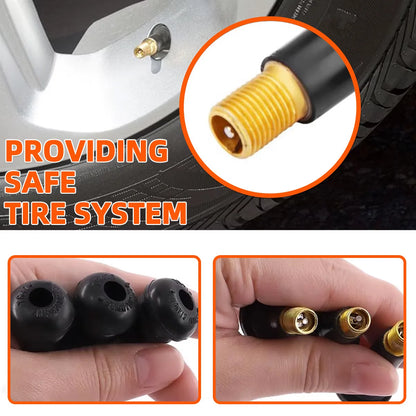 YONGRUN 4/10/50/100PCS Car Tire Valve Stem TR413/TR414 Snap In Tire Valve Stem With Dust Cover Black Rubber Valve Automotive Par