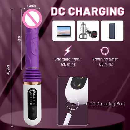 Automatic Thrusting Dildo for Women Remote Control Realistic Telescopic Vibrator With Suction Cup Sex Toys Adult Sex Machine