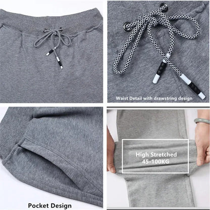 Winter Fleece Joggers Tall Guys Men Boys Warm Sweatpants Exra Long 117CM Harem Pants Unltralong Length Sports Male Trousers