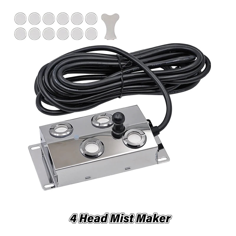 DC45V 2/4/6/8/10/12 Head Ultrasonic Mist Maker Fogger Fountain Pond Atomizer Air Humidifier Greenhouse For Hydroponics Sprayer