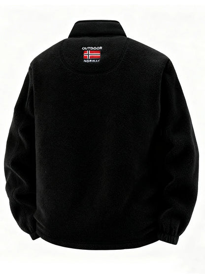 Men's Fleece Jacket, Soft and Skin-Friendly, Heat-Retaining and Wind-Resistant, Suitable for Daily Commuting, Home Leisure, Outdoor Walking, Casual Gatherings with Friends, Layering in Autumn and Winter, and Short Trips