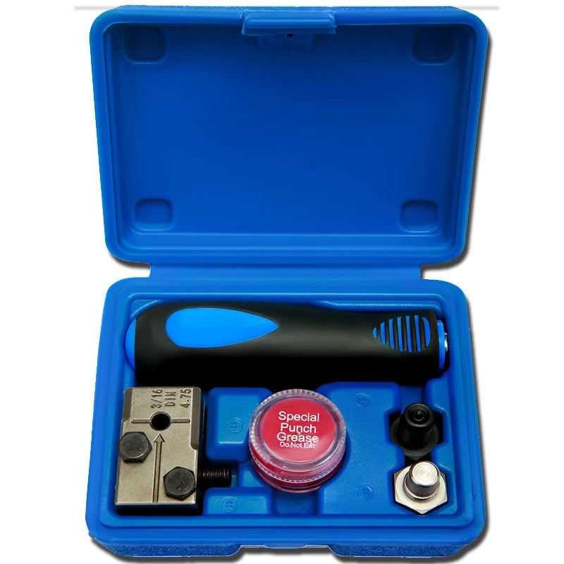 3/16" Brake Pipe Double Flaring Tool Kit Detachable Hand Held Tube Flare Tool Set for Car Brake Copper Line FlaringRepair 4.75mm