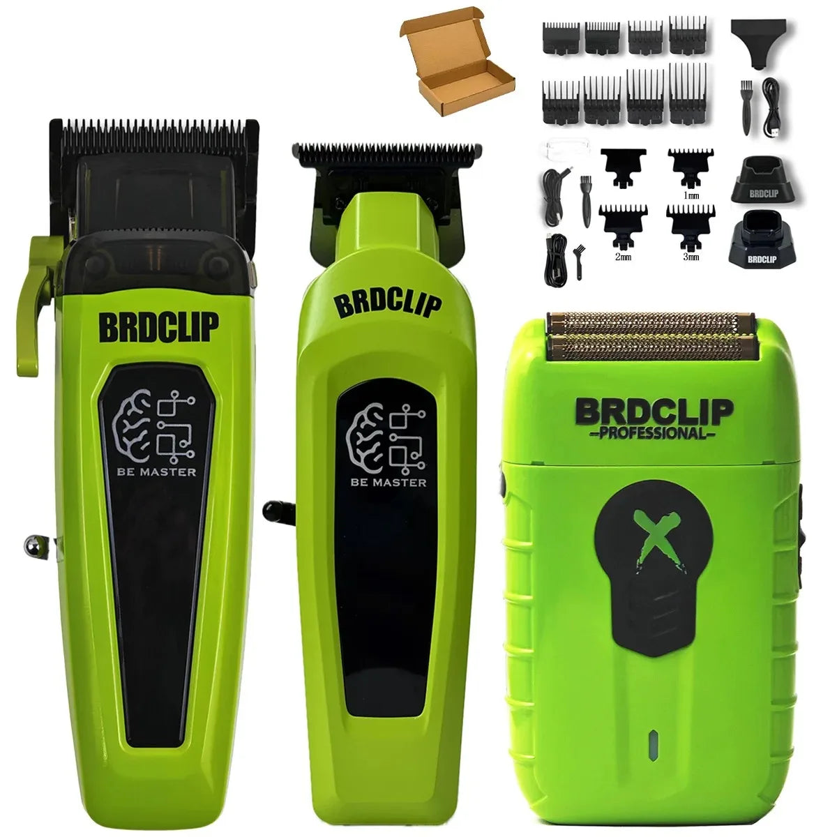BRD106 078 Hair Clipper 7500RPM 7200RPM Hair Salon Trimmer DLC Blade with Charging Base Barber for Men New Professional BRDCLIP