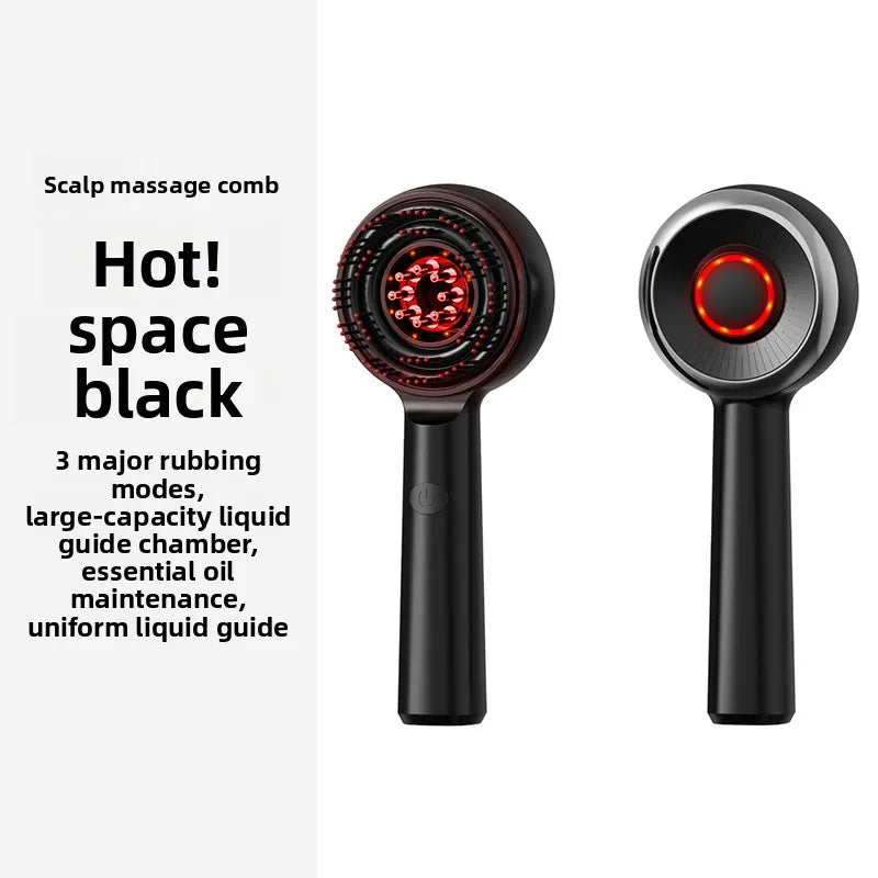 Electric massage comb household red bald skin liquid guide comb micro-current head massager hair brushesbrosse a cheveux