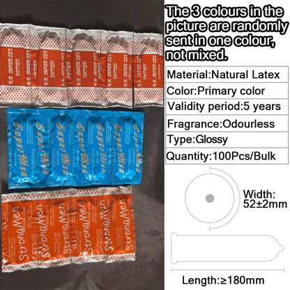 Ultra Thin Condom Random 52mm Sex Toys 100-200Pcs Rubber Latex Condom Smooth Penis Sleeves Adult Contraception Sex Products