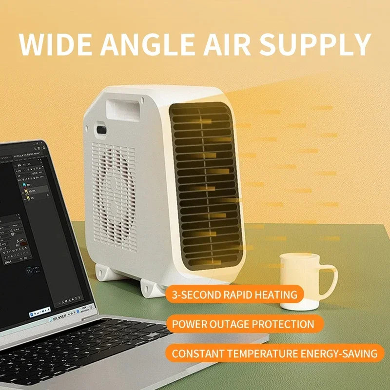 Home Mini Heater Dormitory Office Home Desktop Portable Heater Safe and Energy-saving Heating Quickly Warm The Whole House