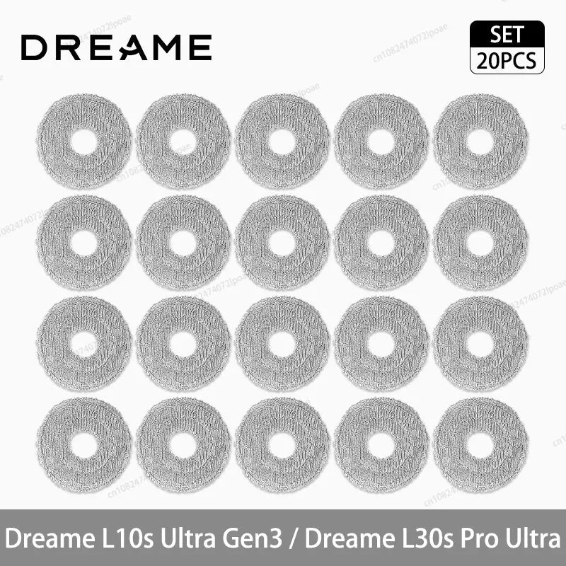 Dreame L10s Ultra Gen3 / L30s Pro Ultra Robot Vacuum Cleaner Accessories Main Side Brush Mop Cloth Hepa Filter Dust Bag Spare