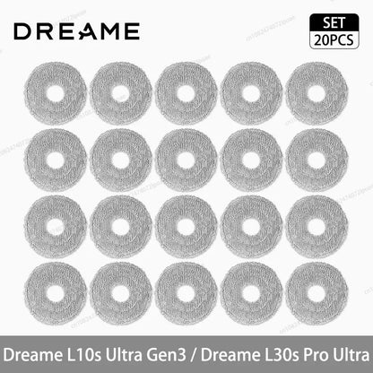 Dreame L10s Ultra Gen3 / L30s Pro Ultra Robot Vacuum Cleaner Accessories Main Side Brush Mop Cloth Hepa Filter Dust Bag Spare