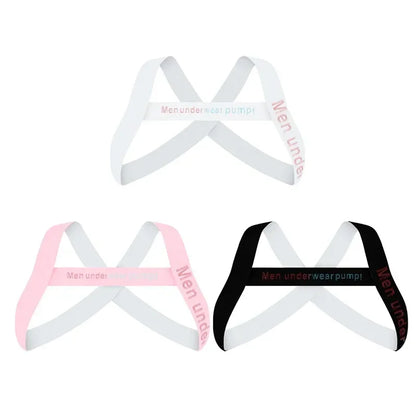 Men's Sexy Muscle Shoulder Straps Elastic Band Harness Chest Bodybuilding Straps Fashion Elastic Fun Decorative Shoulder Strap