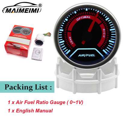 12V Boost Gauge Water Temp  2" 52mm LCD Display Turbo RPM Tachometer Oil pressure gauge with sensor -1-2.0-3.0 bar Racing Meter