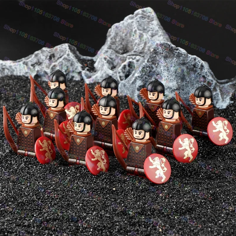 Medieval Knights Building Blocks Warrior Soldiers Crusaders Hospital Teutonic Knight Legion Figures Block Toys Accessories