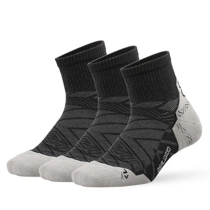 ZEALWOOD Running Cotton Socks Men's Women's Breathable Cushion No Show/Ankle/Crew Antibacterial Moisture Wicking Socks 3 Pairs