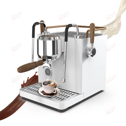 GZZT CM-D1 Semi-automatic Espresso Machine Small Commercial Coffee Machine Double Pumps and three Boilers 220V