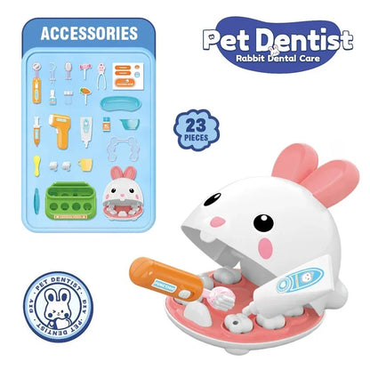 Dentist Hospital Play Role Play Toy Pet Doctor Set for Kids Children Dental Care House Play Set Medical Accessories for Girls