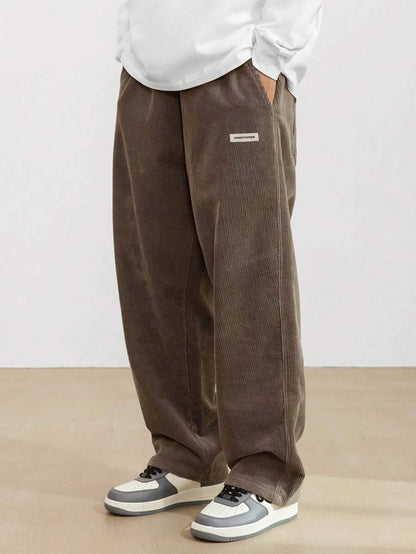 Men's Casual Pants Loose Pants Corduroy Breathable Loose Outdoor Pants Fashionable Design Jogging Pants 2026 New Casual Pants