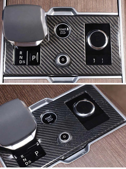 cheya Real Carbon Fiber Car Center Control Panel, Car Inner Door Panel for Land Rover Range Rover Vogue L460 2024+ Accessories