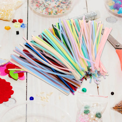 400Pcs Multicolor Chenille Stems Flexible DIY Craft Kit for Kids Adults Art Projects Christmas Twisting Sticks Educational