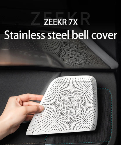 Car audio cover For ZEEKR 7X Door Horn Cover Audio Protective Cover Metal Car Interior Trim Accessories