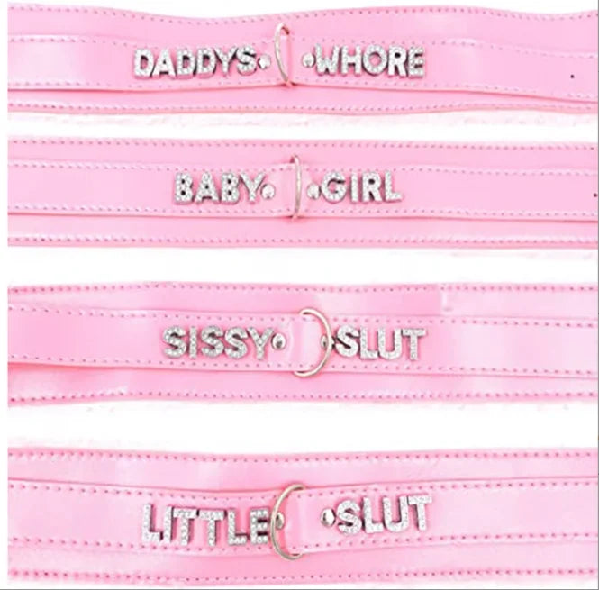 Women's customized PU necklace sexy COSPLAY plush collar leather nightclub style Jewelries