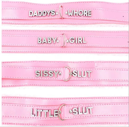 Women's customized PU necklace sexy COSPLAY plush collar leather nightclub style Jewelries